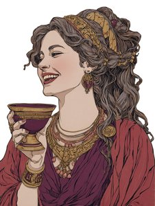 Greek Goddess Portrait V6 Vinyl Car Decal Sticker – Waterproof & UV-Resistant 4.1066666666666665"