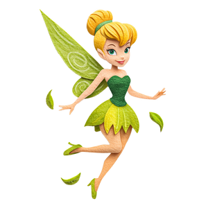 Tinker Bell Felt Vinyl Car Decal Sticker – Waterproof & UV-Resistant 3.4133333333333336"