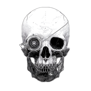Bionic Skull Vinyl Car Decal Sticker – Waterproof & UV-Resistant 3.4133333333333336"