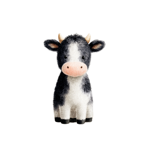 Cheerful Cartoon Cow V2 Vinyl Car Decal Sticker – Waterproof & UV-Resistant 3.4133333333333336"