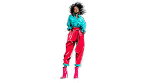 Fashionable Black Girl Vinyl Car Decal Sticker – Waterproof & UV-Resistant 5.4