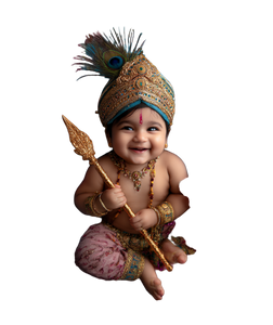 Smiling Baby Murugan Vinyl Car Decal Sticker – Waterproof & UV-Resistant 4.0"