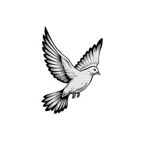 Illustrative Dove Vinyl Car Decal Sticker – Waterproof & UV-Resistant 3.4133333333333336"