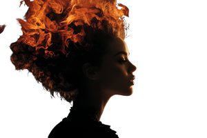 Flame-Haired Beauty Vinyl Car Decal Sticker – Waterproof & UV-Resistant 2.986666666666667" Flame-Haired Beauty Vinyl Car Decal Sticker – Waterproof & UV-Resistant 2.986666666666667"