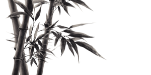 Bamboo Charcoal Drawing Vinyl Car Decal Sticker – Waterproof & UV-Resistant 5.12"