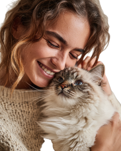 Woman And Ragdoll Vinyl Car Decal Sticker – Waterproof & UV-Resistant 4.0"