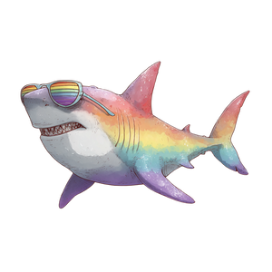 Gay Shark Vinyl Car Decal Sticker – Waterproof & UV-Resistant 3.4133333333333336" Gay Shark Vinyl Car Decal Sticker – Waterproof & UV-Resistant 3.4133333333333336"