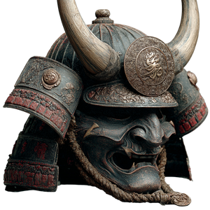 Demon Samurai Helmet V2 Vinyl Car Decal Sticker – Waterproof & UV-Resistant 6.826666666666667"