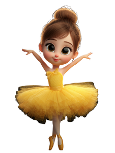 Cartoon Ballet Girl V2 Vinyl Car Decal Sticker – Waterproof & UV-Resistant 4.1066666666666665"