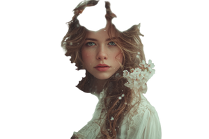 Ethereal Blossom Beauty Vinyl Car Decal Sticker – Waterproof & UV-Resistant 2.986666666666667"