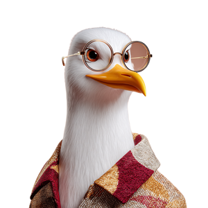 Turkish Seagull Mascot Vinyl Car Decal Sticker – Waterproof & UV-Resistant 6.826666666666667"