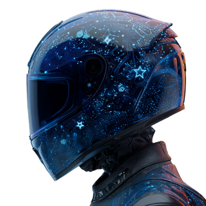 Futuristic Motorcycle Helmet V2 Vinyl Car Decal Sticker – Waterproof & UV-Resistant 3.4133333333333336"