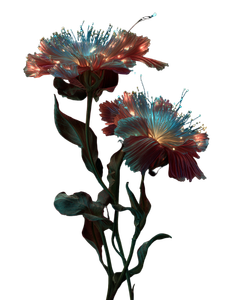 Glowing Enchanted Flowers Vinyl Car Decal Sticker – Waterproof & UV-Resistant 8.213333333333333"