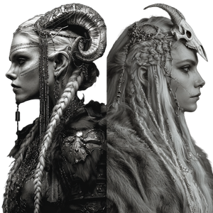 Norse Goddess Hel V2 Vinyl Car Decal Sticker – Waterproof & UV-Resistant 3.4133333333333336"