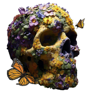 Floral Skull Vinyl Car Decal Sticker – Waterproof & UV-Resistant 3.4133333333333336" Floral Skull Vinyl Car Decal Sticker – Waterproof & UV-Resistant 3.4133333333333336"