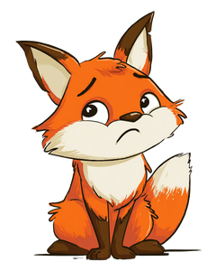 Cute Shamed Fox Vinyl Car Decal Sticker – Waterproof & UV-Resistant 4.0"