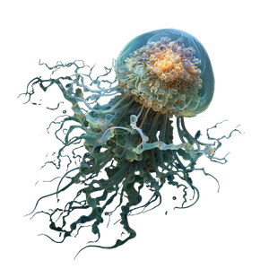 Scyphozoa V2 Vinyl Car Decal Sticker – Waterproof & UV-Resistant 3.4133333333333336"