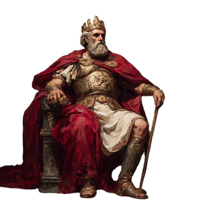 Roman King Throne Vinyl Car Decal Sticker – Waterproof & UV-Resistant 3.4133333333333336"