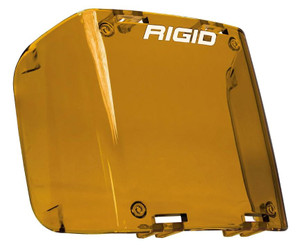 Rigid D-SS Series Driving/Fog Light Cover | D-SS Side Shooter | Amber Polycarbonate | Easy Snap-On | Protective & Stylish