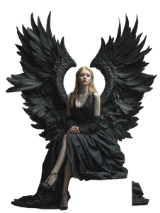 Elegant Winged Woman V3 Vinyl Car Decal Sticker – Waterproof & UV-Resistant 8.213333333333333"