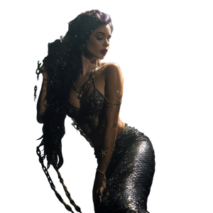Mermaid In Distress V2 Vinyl Car Decal Sticker – Waterproof & UV-Resistant 3.4133333333333336"