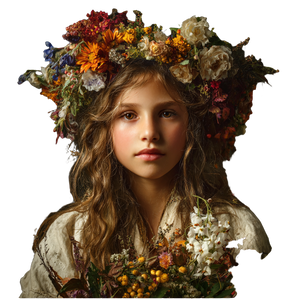 Flower Girl V7 Vinyl Car Decal Sticker – Waterproof & UV-Resistant 6.826666666666667"