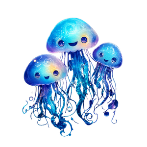 Glowing Jellyfish Dream V2 Vinyl Car Decal Sticker – Waterproof & UV-Resistant 3.4133333333333336"
