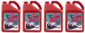 4x Red Line Oil 2-Stroke Snowmobile Oil | Low Smoke Formula, Bio-Degradable, Cold Flow to -40°F