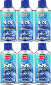 6x CRC 6-56 Multi Purpose Lubricant | Starts Wet Engines, Frees Rusted Parts | 9oz Aerosol Can