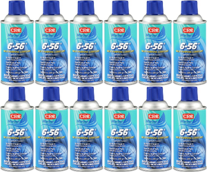 12x CRC 6-56 Multi Purpose Lubricant | Starts Wet Engines, Frees Rusted Parts | 9oz Aerosol Can 12x CRC 6-56 Multi Purpose Lubricant | Starts Wet Engines, Frees Rusted Parts | 9oz Aerosol Can