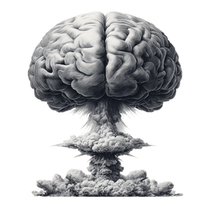 Mushroom Brain V2 Vinyl Car Decal Sticker – Waterproof & UV-Resistant 3.4133333333333336"