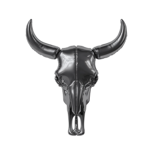 Balloon Bull Skull Vinyl Car Decal Sticker – Waterproof & UV-Resistant 3.4133333333333336"