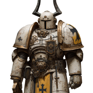 Teutonic Space Marine Vinyl Car Decal Sticker – Waterproof & UV-Resistant 3.4133333333333336"