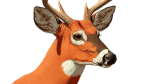 Deer In Bloom Vinyl Car Decal Sticker – Waterproof & UV-Resistant 2.72"