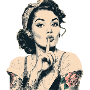 Retro Quiet Girl Vinyl Car Decal Sticker – Waterproof & UV-Resistant 3.4133333333333336" Retro Quiet Girl Vinyl Car Decal Sticker – Waterproof & UV-Resistant 3.4133333333333336"