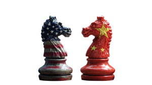 Us-China Ai Chess Vinyl Car Decal Sticker – Waterproof & UV-Resistant 2.72"