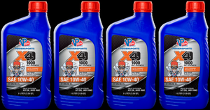 4x Ultimate Engine Protection VP Racing Oil | SAE 10W-40 Full Synthetic Quart Bottle