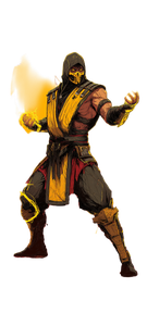 Mortal Kombat Scorpion V3 Vinyl Car Decal Sticker – Waterproof & UV-Resistant 5.4