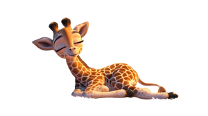 Baby Giraffe Sleeping Vinyl Car Decal Sticker – Waterproof & UV-Resistant 2.72" Baby Giraffe Sleeping Vinyl Car Decal Sticker – Waterproof & UV-Resistant 2.72"