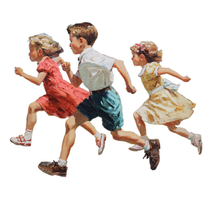 Running Child V2 Vinyl Car Decal Sticker – Waterproof & UV-Resistant 3.4133333333333336"