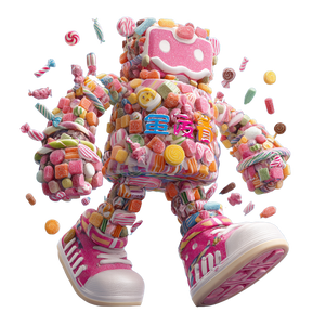 Mix Candy Mascot Vinyl Car Decal Sticker – Waterproof & UV-Resistant 3.4133333333333336"