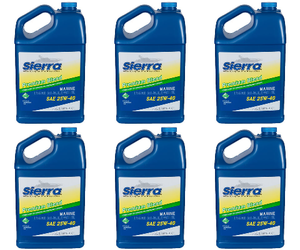 6x Sierra Marine Premium Blend 4-Stroke Oil | Superior Lubrication | Marine Stern Drive Engine Oil 6x Sierra Marine Premium Blend 4-Stroke Oil | Superior Lubrication | Marine Stern Drive Engine Oil