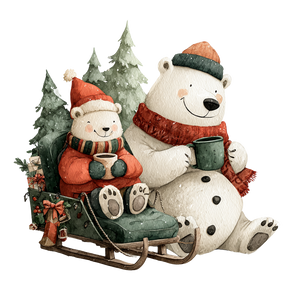 Christmas Snowman Sleigh Vinyl Car Decal Sticker – Waterproof & UV-Resistant 6.826666666666667"