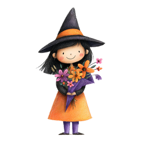 Happy Young Witch Vinyl Car Decal Sticker – Waterproof & UV-Resistant 3.4133333333333336"