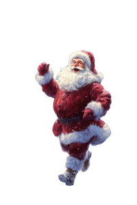 Dancing Santa Claus V3 Vinyl Car Decal Sticker – Waterproof & UV-Resistant 4.4