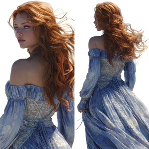 Ginger Beach Woman Vinyl Car Decal Sticker – Waterproof & UV-Resistant 3.4133333333333336"