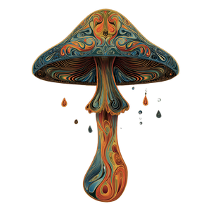 Psychedelic Mushroom V4 Vinyl Car Decal Sticker – Waterproof & UV-Resistant 6.826666666666667"