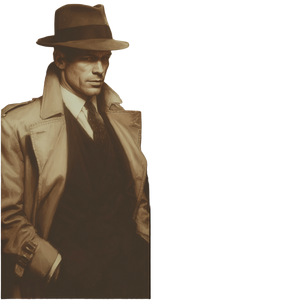 Noir Detective V24 Vinyl Car Decal Sticker – Waterproof & UV-Resistant 3.4133333333333336"