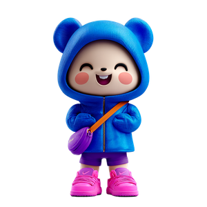 Chibi Bear Cub V4 Vinyl Car Decal Sticker – Waterproof & UV-Resistant 6.826666666666667"