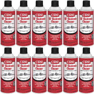 12x CRC Industries Electronic Cleaner | 11oz Aerosol Can | Clean Circuit Breakers, Components, Contacts | Prevents Contact Failure